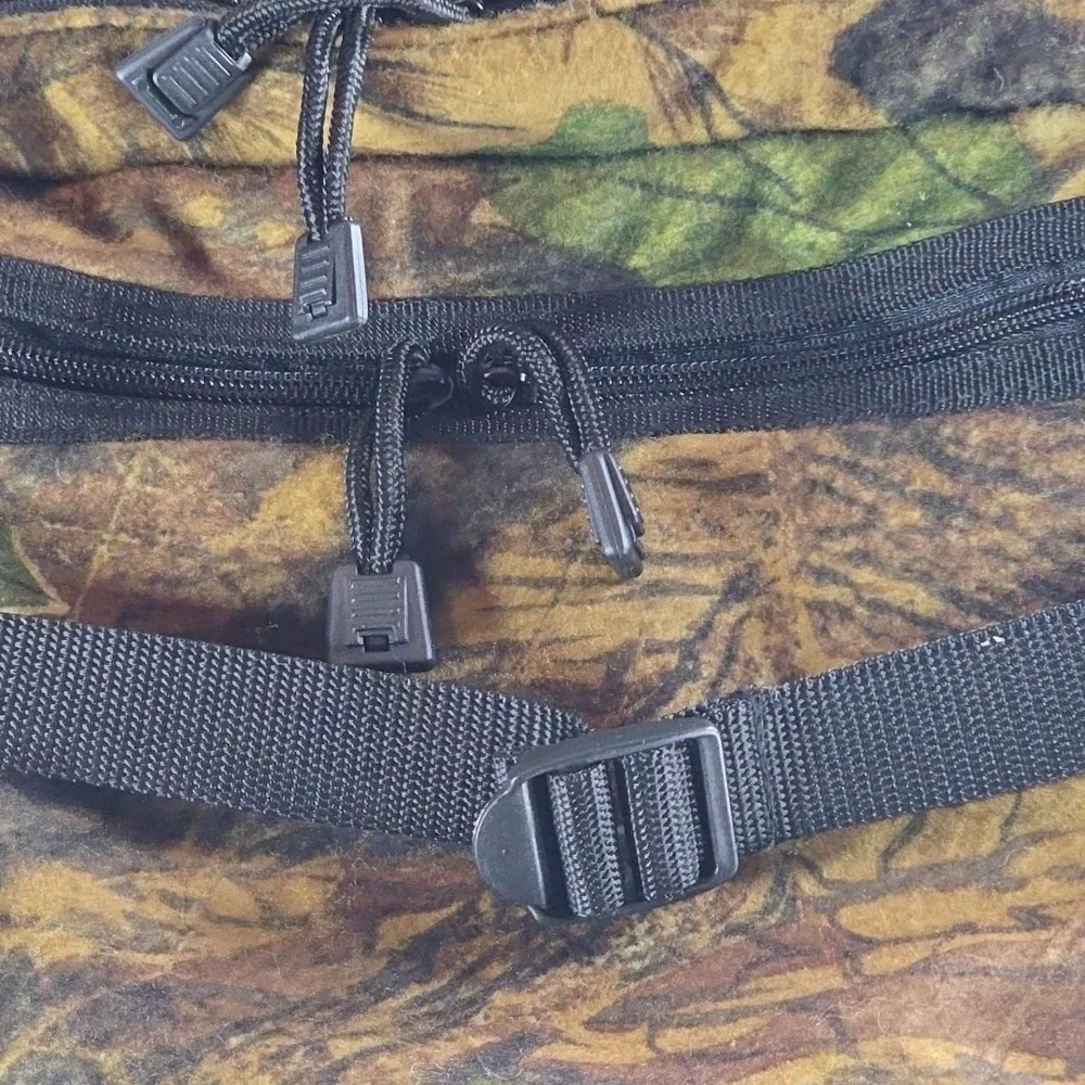 Camo Fanny Pack Adjustable Double Water Bottle Pockets 2 Compartment Zippered‎